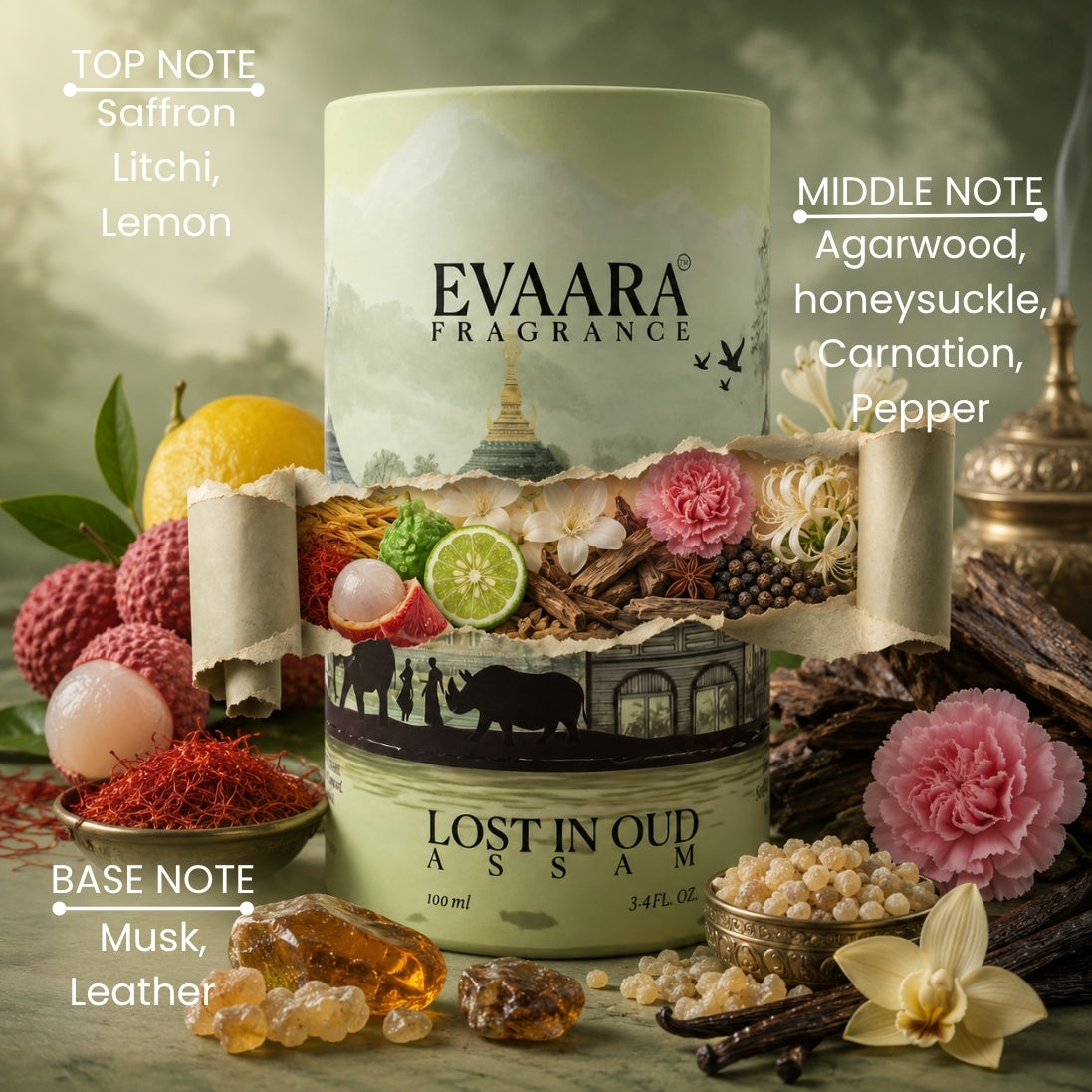 Assam Lost In Oud Perfume | 100ml EDP