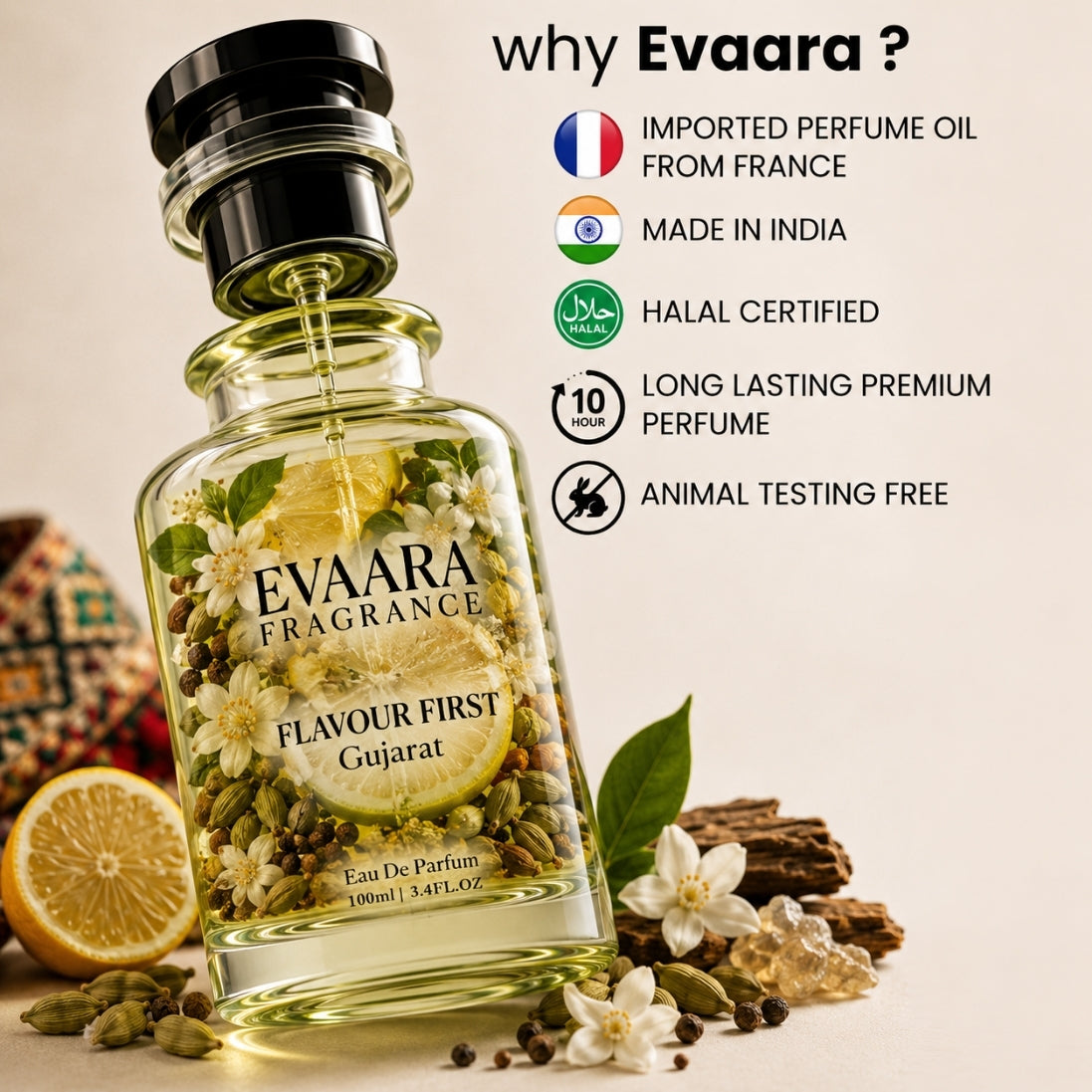 Gujarat Flavour First Perfume | 100ml EDP